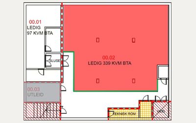 Lager 1. underetasje – 97 m²