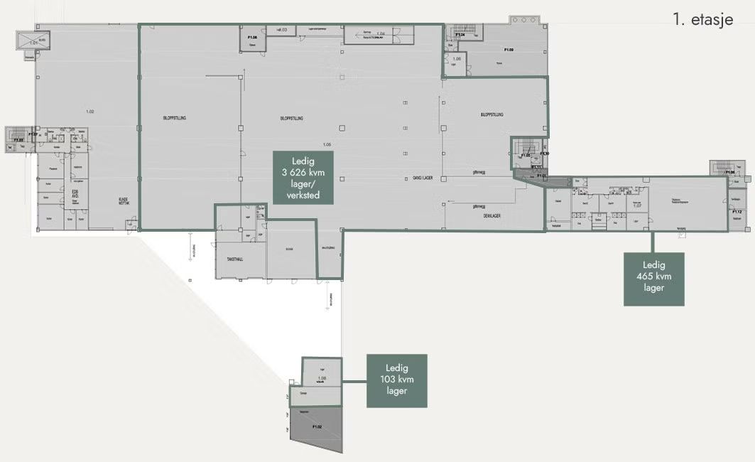 Lager Bakkeplan – 103 m²