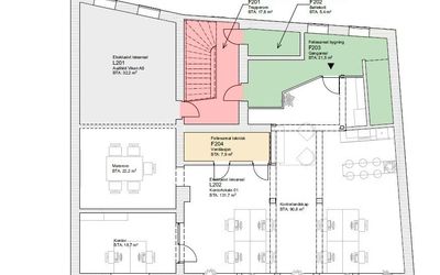 Kontor 2. etg – 166 m²