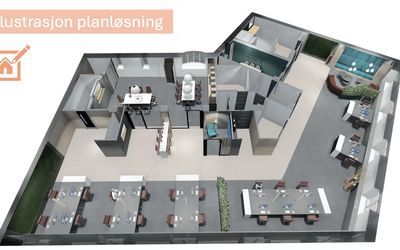 Kontor 4. etg – 400 m²