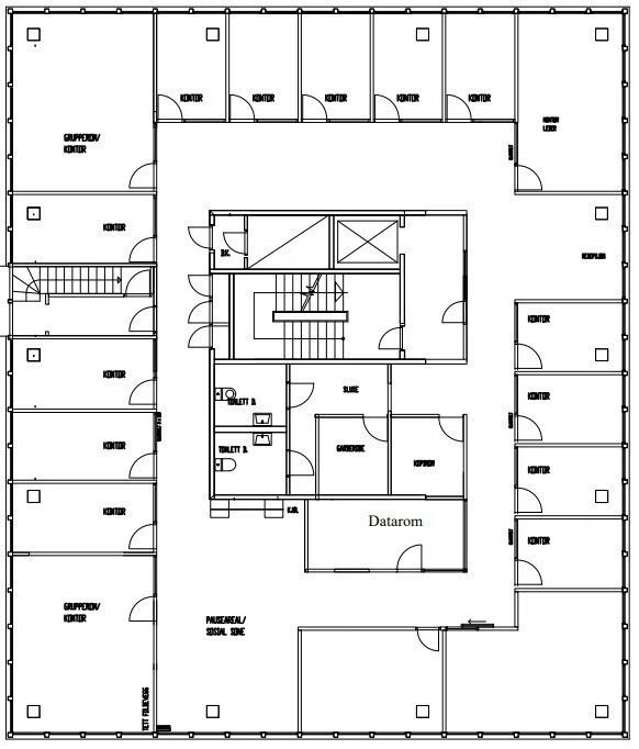 Kontor 6. etg – 304 m²