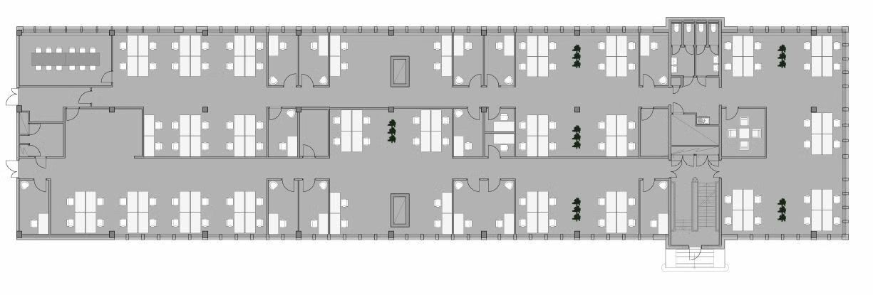 Kontor Bakkeplan – 1836 m²