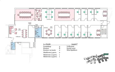 Kontor – 544 m²