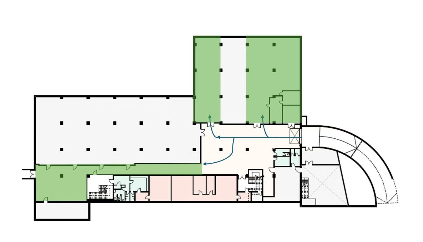 Lager 1. underetasje – 500 m²