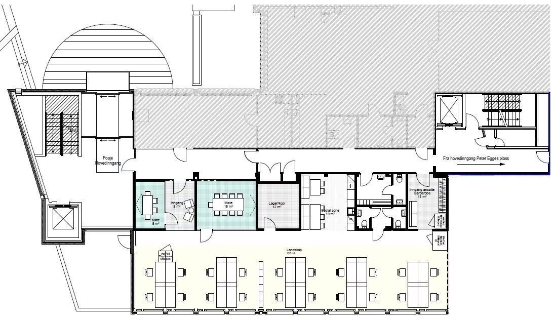 Kontor 1. etg – 348 m²