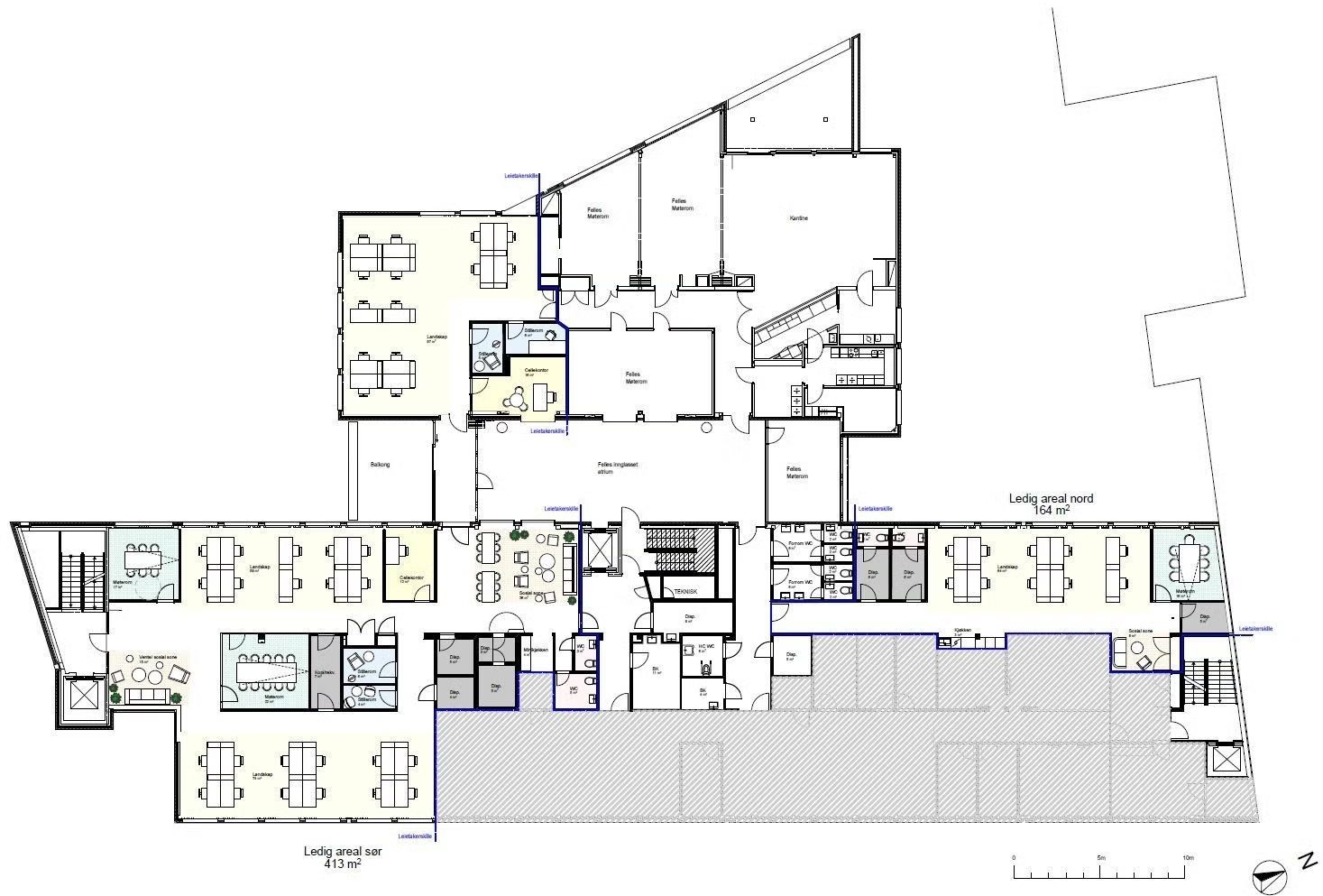 Kontor 2. etg – 1010 m²