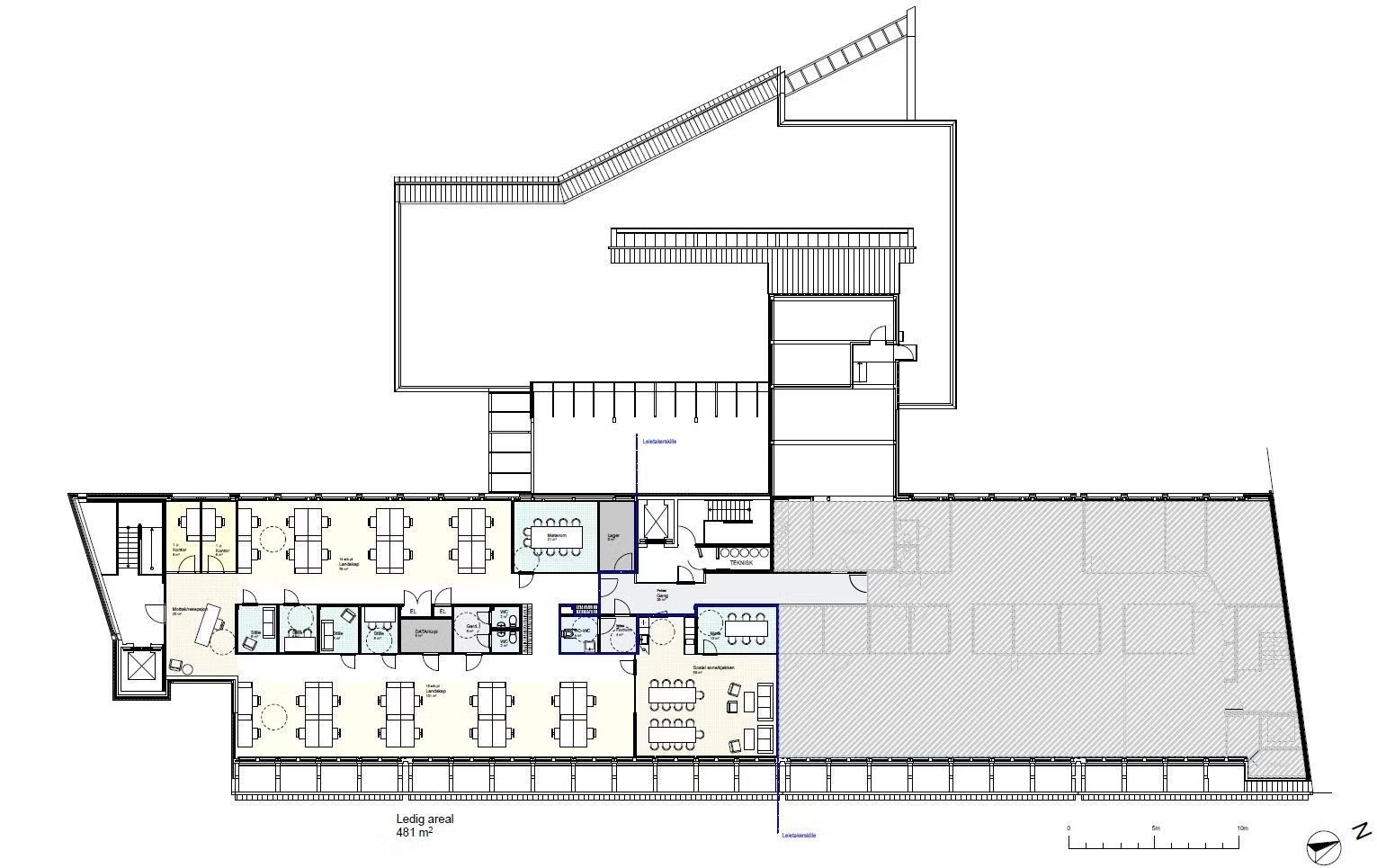 Kontor 3. etg – 648 m²
